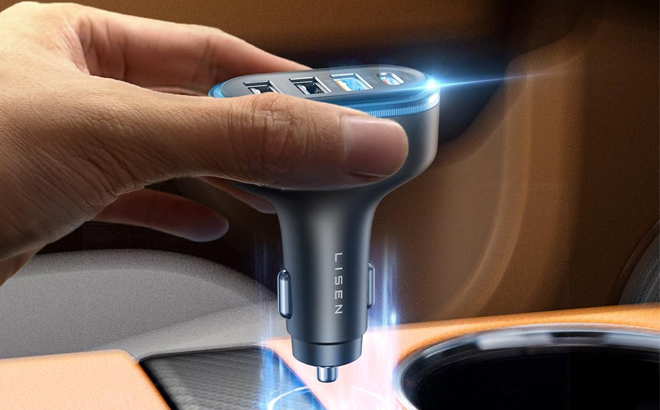 LISEN 60W Car USB Charger Multi Port