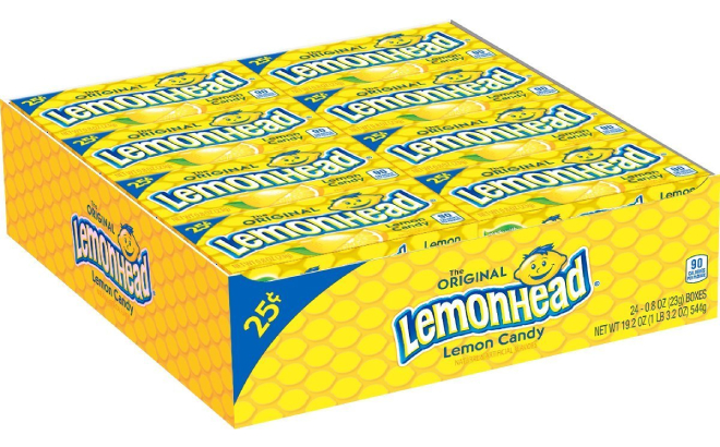 Lemonhead Hard Lemon Candy 24 Pack Lemonhead Hard Lemon Candy 24 Pack