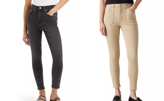 Levis Womens 721 High Rise Skinny Jeans