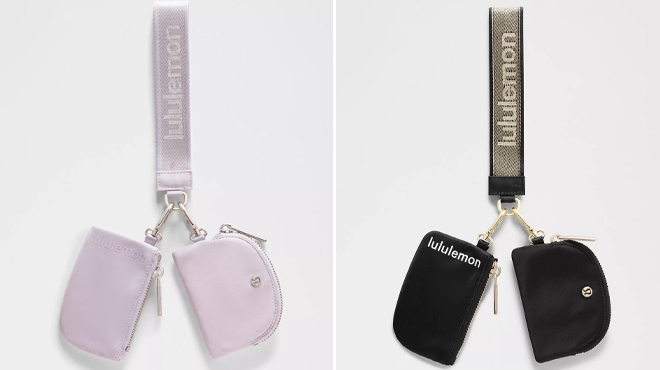 Lululemon Dual Pouch Wristlet Metallic Wordmark