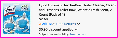 Lysol Automatic In The Bowl Toilet Cleaner Chekout Screen Lysol Automatic In The Bowl Toilet Cleaner Chekout Screen