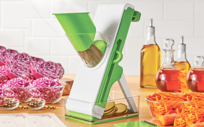 Mainstays 8PC Safe Multi Function Mandoline Slicer