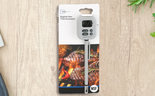 Mainstays Digital Cooking Thermometer on a Table