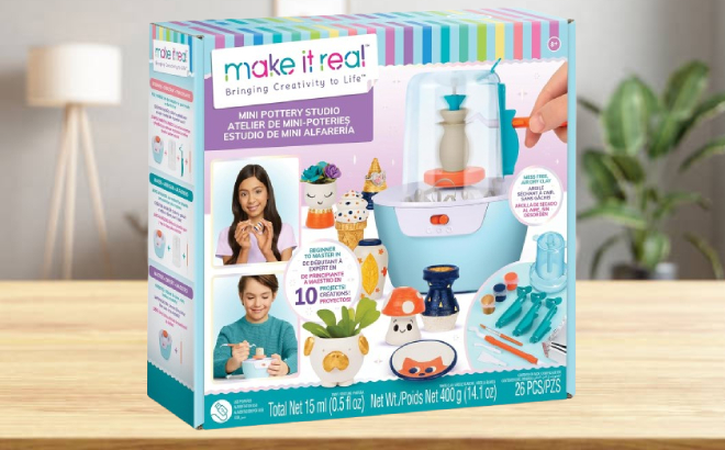 Make It Real 26 Piece Mini Pottery Kit