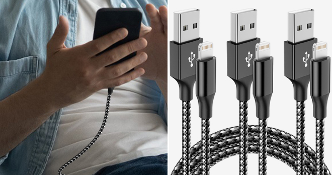 MenoSupp iPhone Charger Cable 3 Pack
