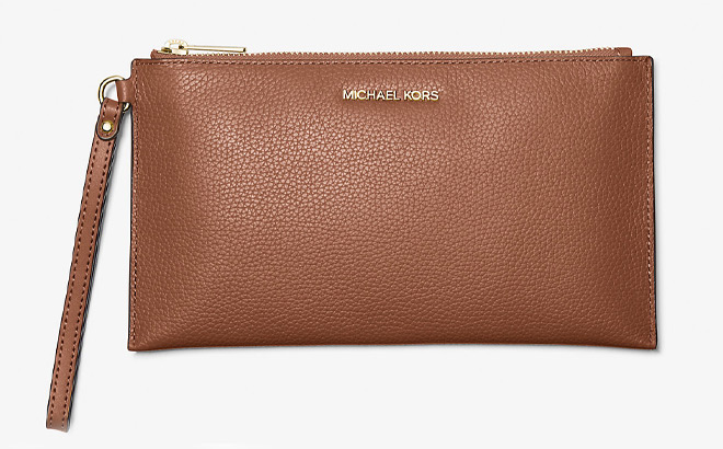Michael Kors Jet Set Travel Large Pebbled Leather Pouch