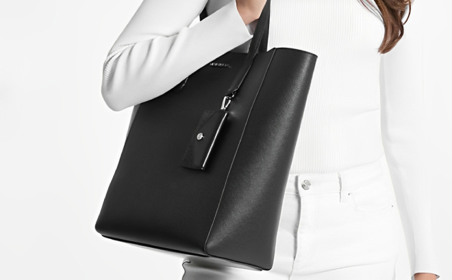 Michael Kors Vincent Large Saffiano Tote Bag With Card Case