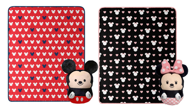 Mickey and Minnie Mouse Hugger Throw