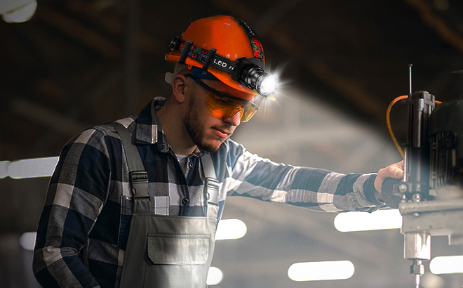 Motion Sensor LED Headlamp with 9 Modes