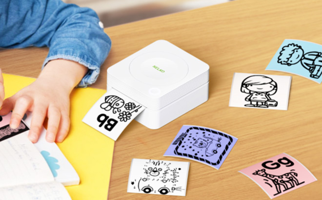 Sticker Printer with 3 Rolls $12 at Amazon