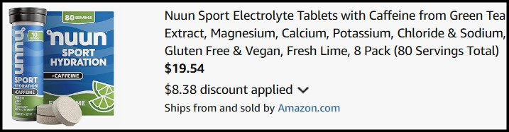 Nuun Sport Tablets Checkout