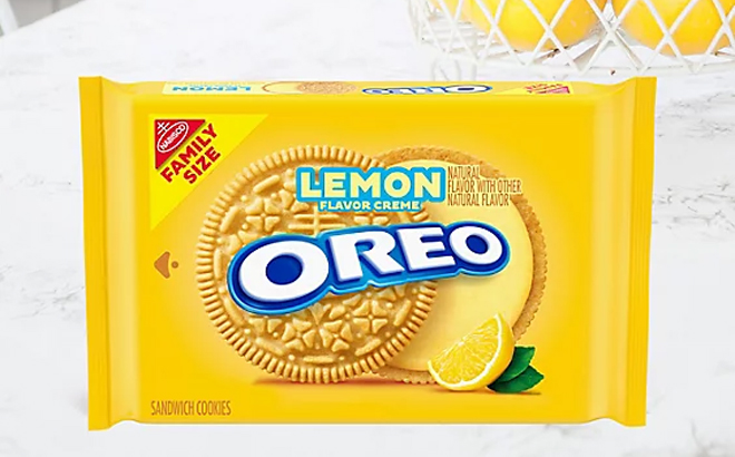 OREO Lemon Creme Sandwich Cookies Party Size