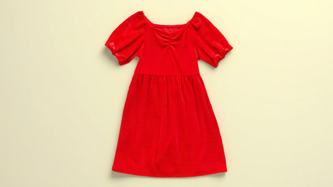 Okie Dokie Girls Short Sleeve Sleeve A Line Dress Okie Dokie Girls Short Sleeve Sleeve A Line Dress