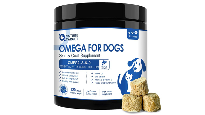 Omega 3 Fish Oil Dog Supplement 120 Count