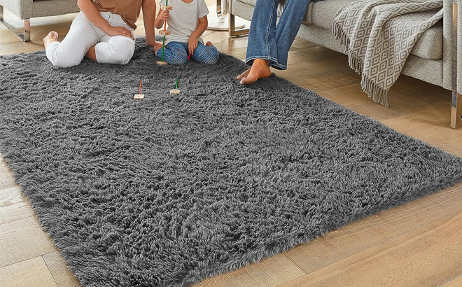 Ophanie Area Rug for Bedroom in Gray Color Ophanie Area Rug for Bedroom in Gray Color