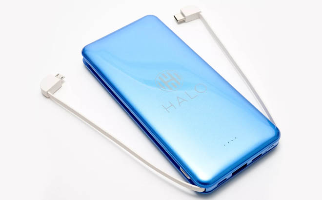 Power Bank with Integrated Cables