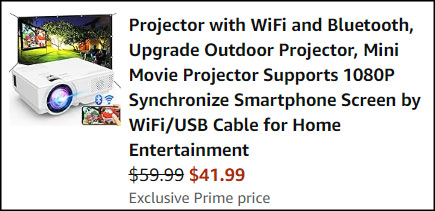 Projector with WiFi Bluetooth Checkout Projector with WiFi Bluetooth Checkout