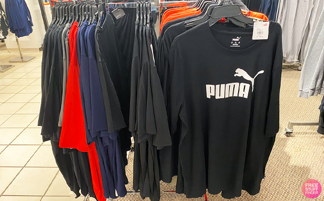 Puma Clothes inside a Store