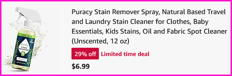 Puracy Stain Remover Checkout Screen