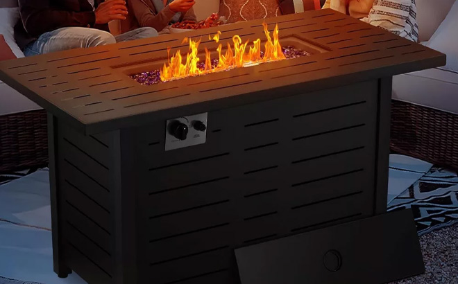 R W FLAME Gas Fire Pit Table