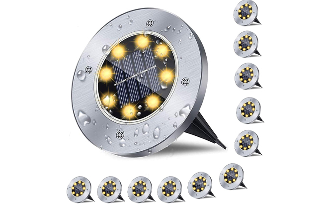 Rayolon Solar Ground Lights 12 Pack