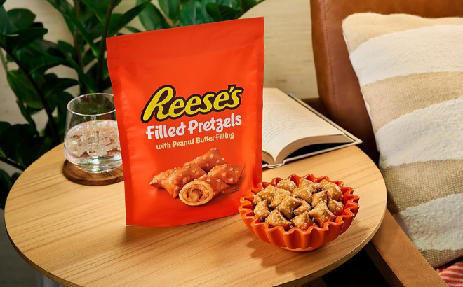 Reeses Filled Pretzels on the Table Reeses Filled Pretzels on the Table