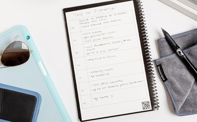 Rocketbook Fusion Reusable Undated Productivity Planner on the Table