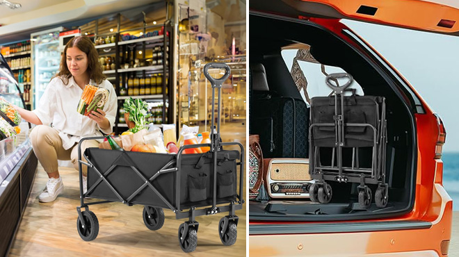 SMUG Collapsible Wagon in Black SMUG Collapsible Wagon in Black