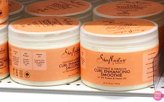 SheaMoisture Smoothie Curl Enhancing Cream on a Shelf