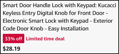 Smart Door Handle Lock Checkout Page
