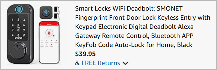 Smart Door Lock at Checkout Smart Door Lock at Checkout