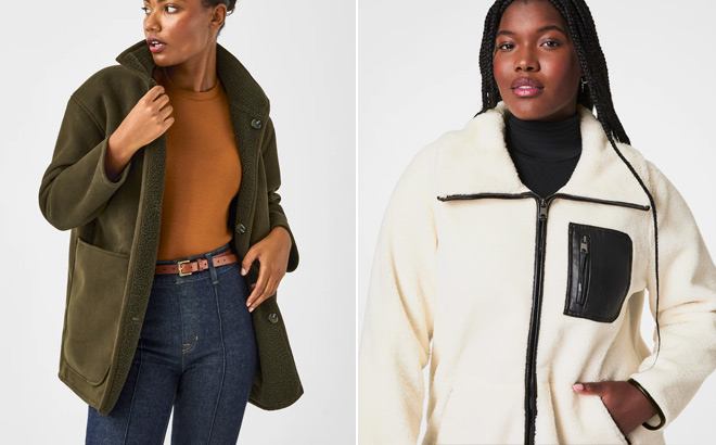 Spanx Reversible Suede Fleece Jacket 1