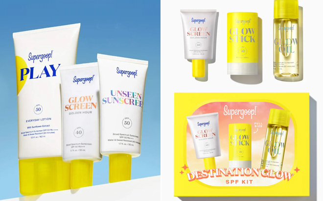 Supergoop Icons Only SPF Bestsellers Kit