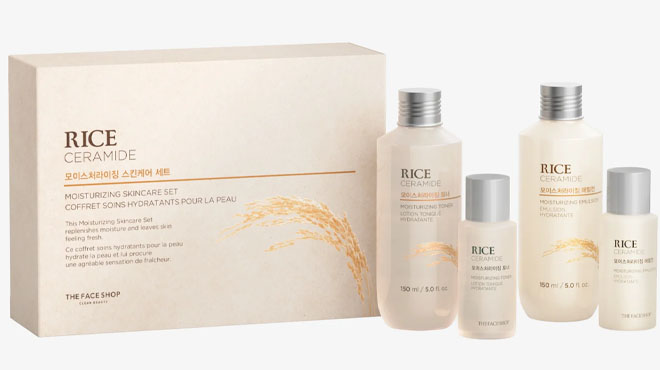 The Face Shop Rice Ceramide Moisturizing Skincare Set