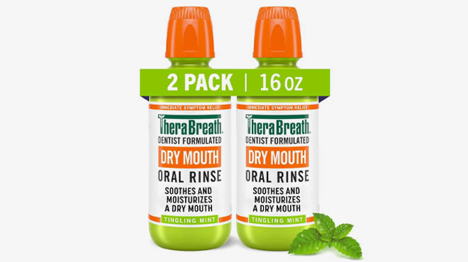 TheraBreath 16 ounce Dry Mouth Oral Rinse 2 Pack TheraBreath 16 ounce Dry Mouth Oral Rinse 2 Pack