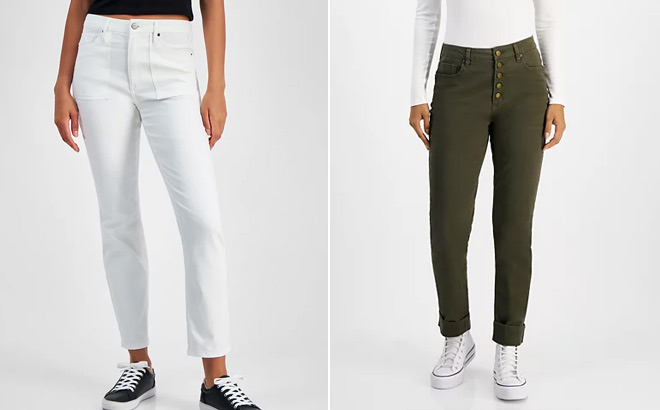 Tinseltown Juniors Slim Straight Utility Pocket Jeans Tinseltown Juniors Slim Straight Utility Pocket Jeans