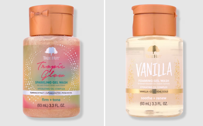 Tree Hut Tropic Glow Mini Sparkling and Vanilla Gel Body Wash Tree Hut Tropic Glow Mini Sparkling and Vanilla Gel Body Wash