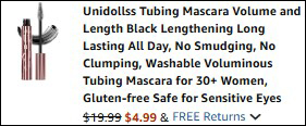 Tubing Mascara Final Price