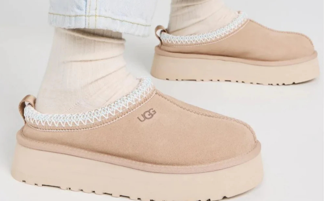 UGG Tazz Slippers in Sand Color