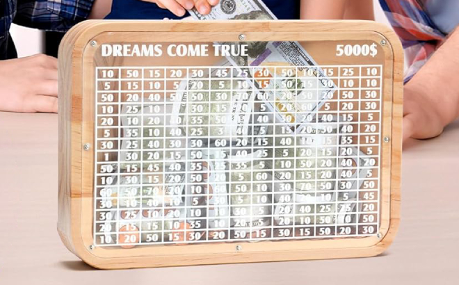 Wooden Money Saving Box