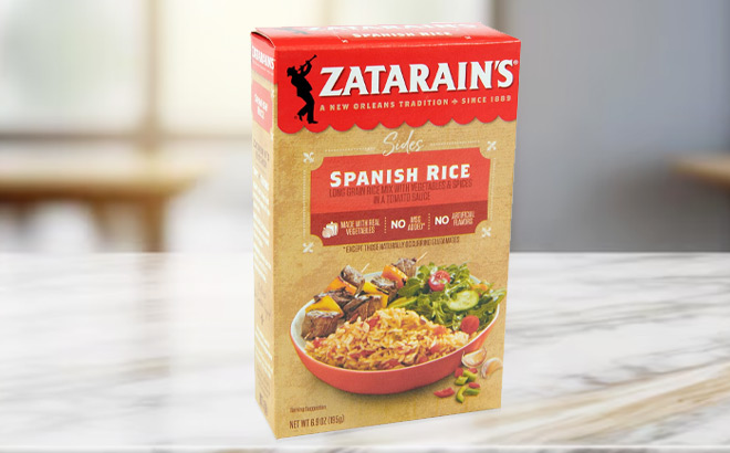 Zatarains Spanish Rice on a Table