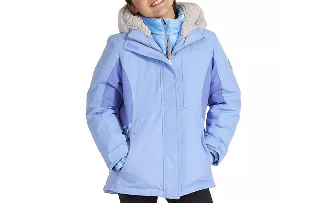 ZeroXposur Girls Heavyweight Faux Fur Hooded 2 in 1 Jacket ZeroXposur Girls Heavyweight Faux Fur Hooded 2 in 1 Jacket