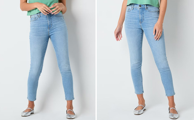 a n a Womens High Rise Skinny Ankle Fit Jeans a n a Womens High Rise Skinny Ankle Fit Jeans