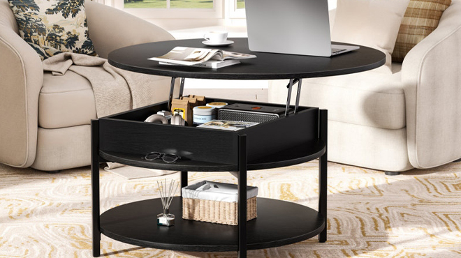 17 Stories Lift Top Coffee Table with Storage