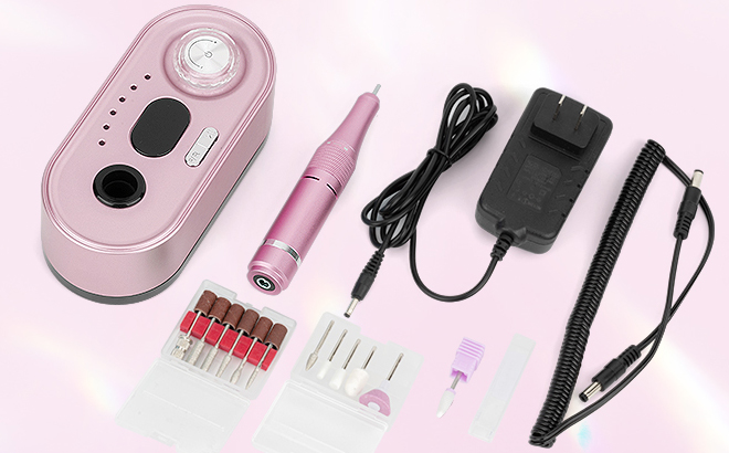 40000RPM Professional Electric Nail Drill in Pink