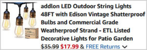 48 Foot LED Outdoor String Lights Screenshot 48 Foot LED Outdoor String Lights Screenshot