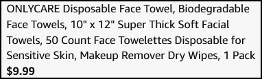 50 Count Disposable Face Towels Checkout