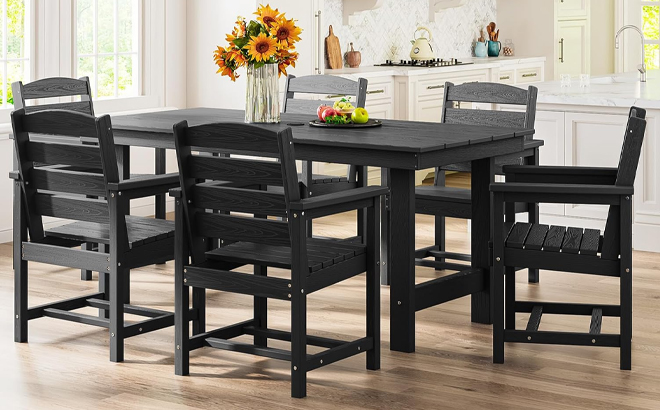 7 Piece Patio Dining Table Set
