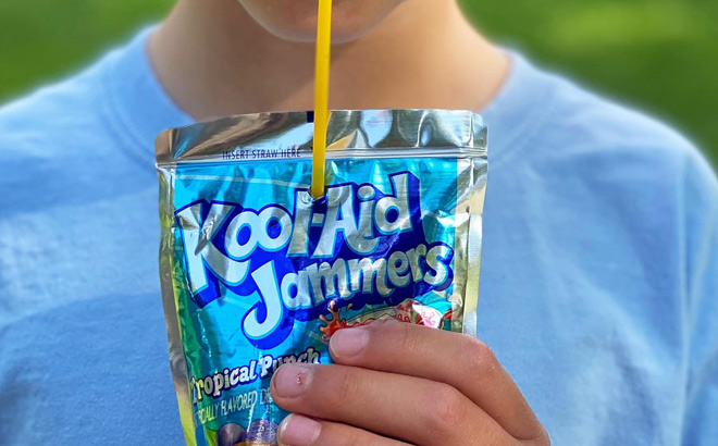 A Person Drinking Kool Aid Jammers A Person Drinking Kool Aid Jammers