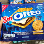 A Person Holding a Pack of Oreo SmOREO Sandwich Cookies